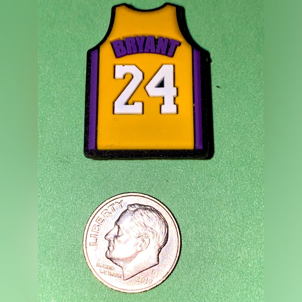 (10 for $15) Kobe Bryant Jersey Basketball 🏀 NBA Crocs Shoe Charms